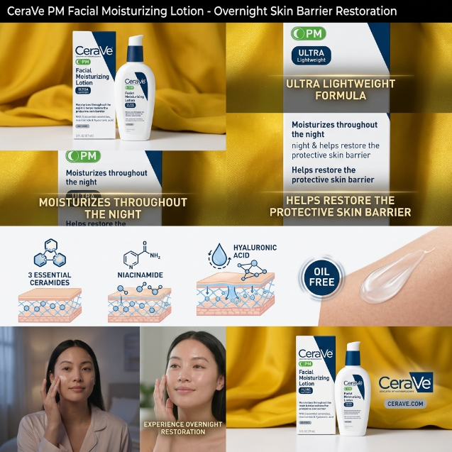 CeraVe PM Facial Moisturizing Lotion