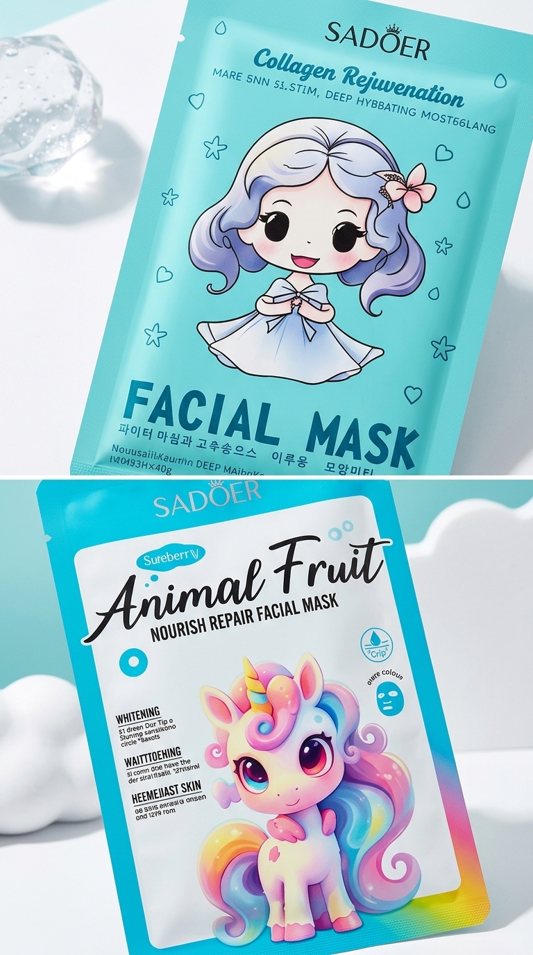 SADOER Animal Fruit Nourish Repair Facial Mask