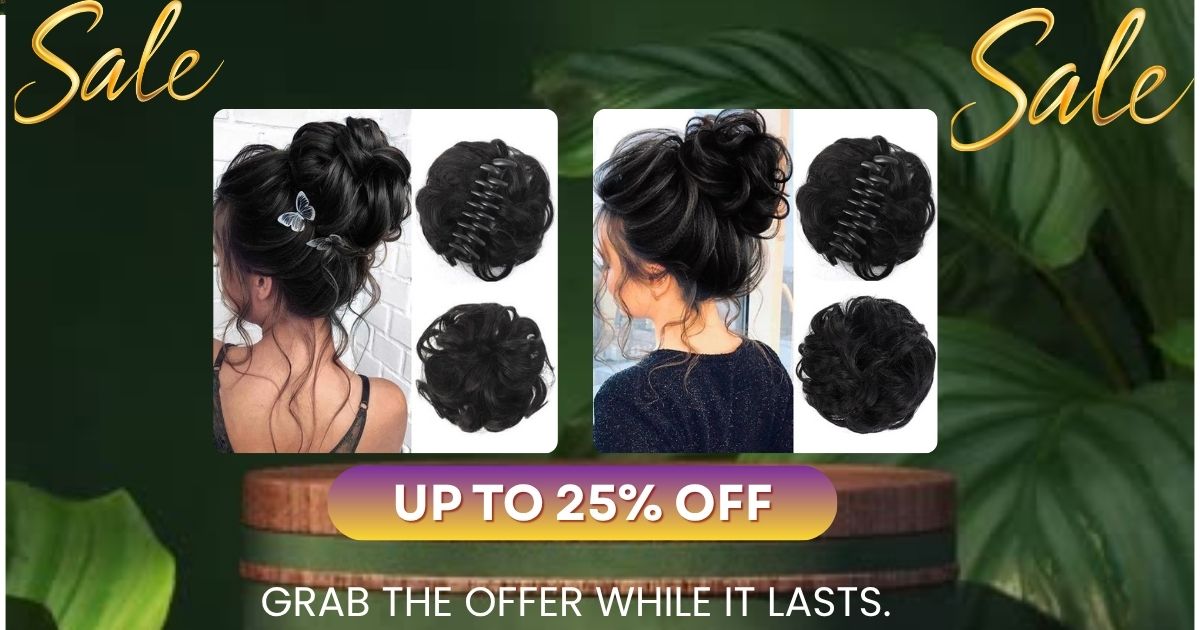 Messy Bun Hair Extension Scrunchie for Women Natural Looking Hair Bun